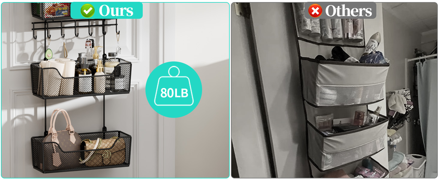 over door bathroom storage