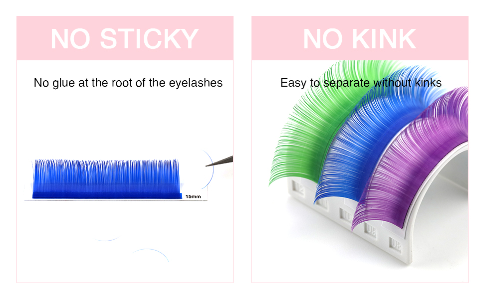 color lash extension