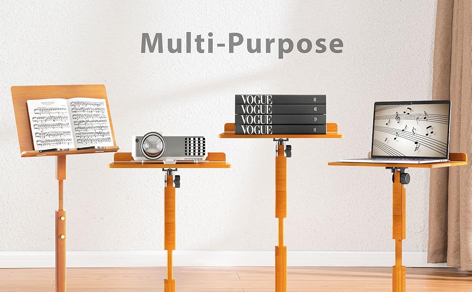 Music Stand for Sheet Music Bamboo Folding Sheet Music