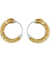 アクセサリー Engraved Hoop Earring (Single) Amazon.com: Sterling Silver 7/8 Inch Engraved Hoop Earrings