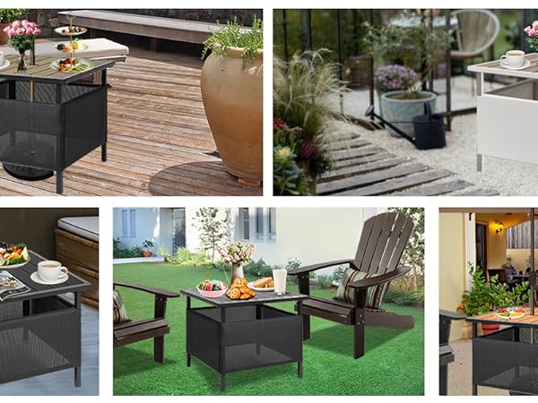 【大放出】 Glass-roots kubire & LSA outdoor Amazon.com : LZRS Adirondack Square Outdoor Side Table with