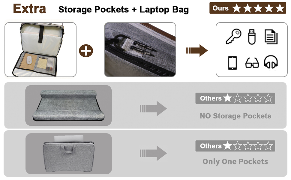 lap desk with storage compartment