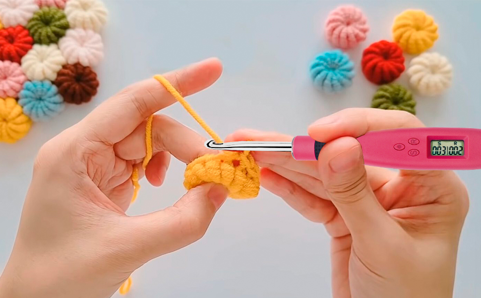 BLGWXCN Counting Crochet Hook Set, Ergonomic Design with