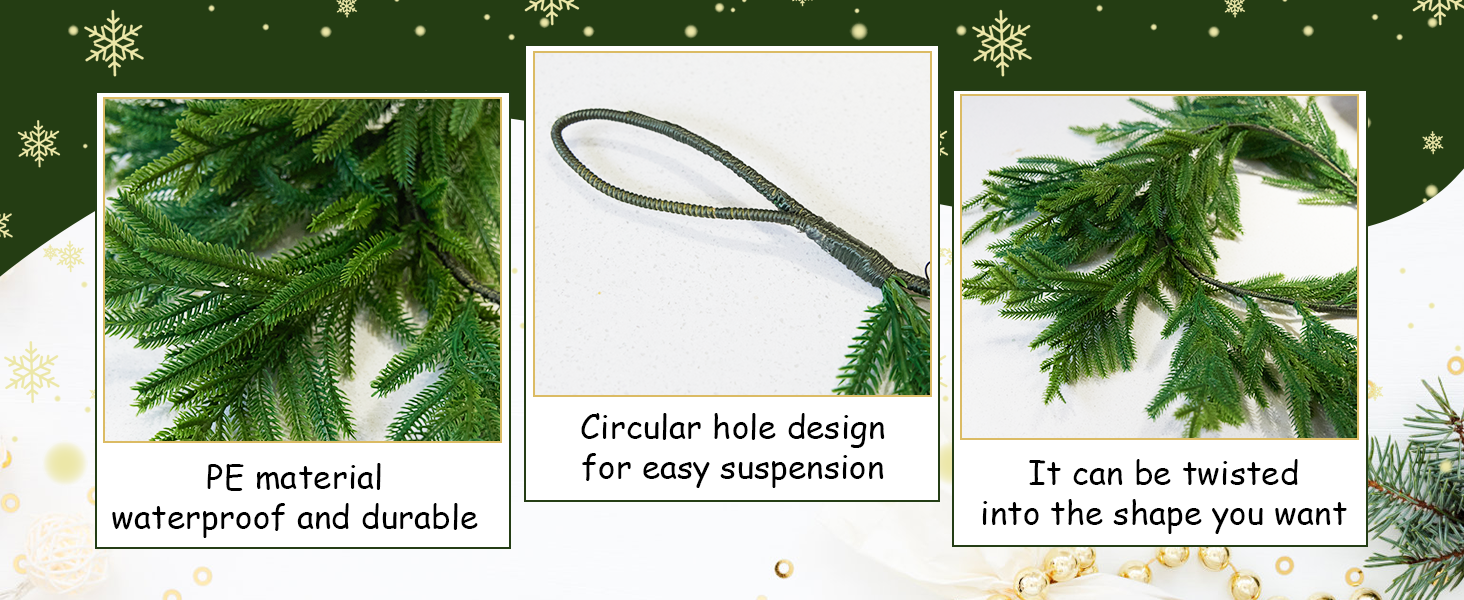 norfolk pine garland