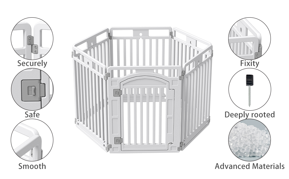 Pet Playpen with Door Dog Playpen foldable Puppy Playpen