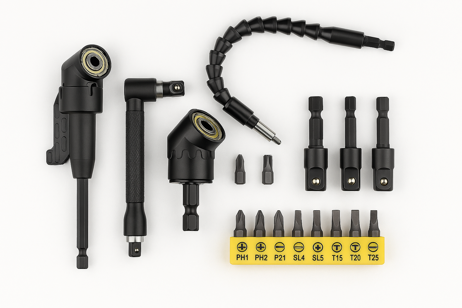 4-in-1 Drill Adapter Set - Impact Drill Bits & Socket Adapters -6 4-in-1 Drill Adapter Set - Impact Drill Bits & Socket Adapters -6