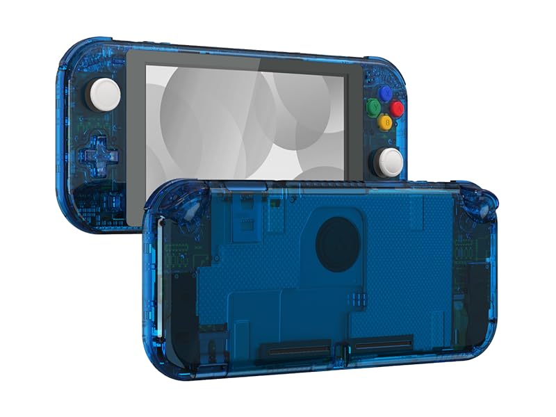 Amazon.com: eXtremeRate Crystal Clear Blue DIY Replacement Shell