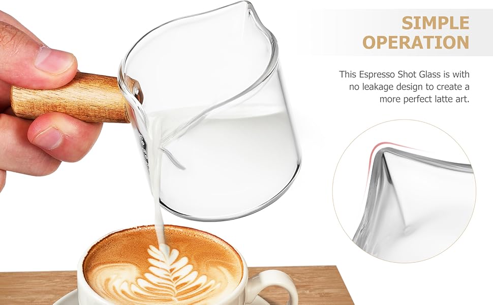 Espresso Measuring Cup Double Spouts Measuring Triple