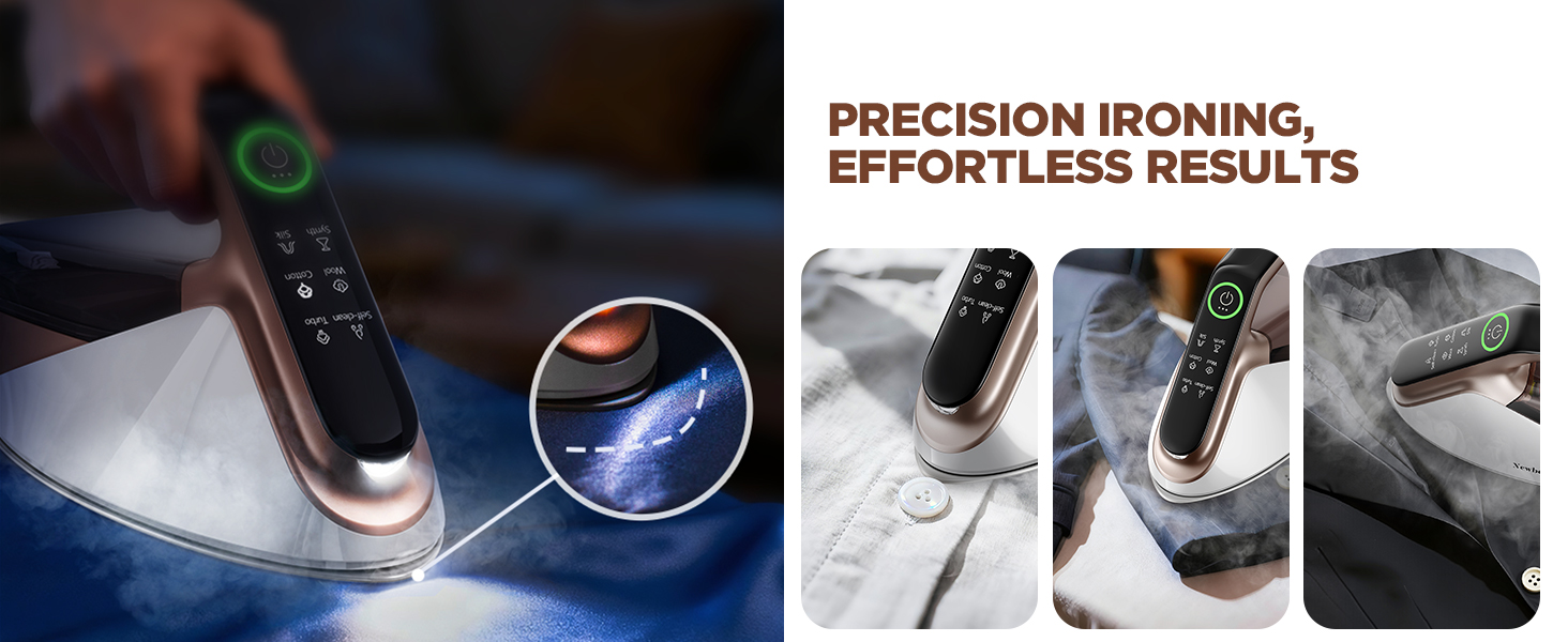 cloth iron and steamer combo quilting iron steam digital display precision ironing perfect results