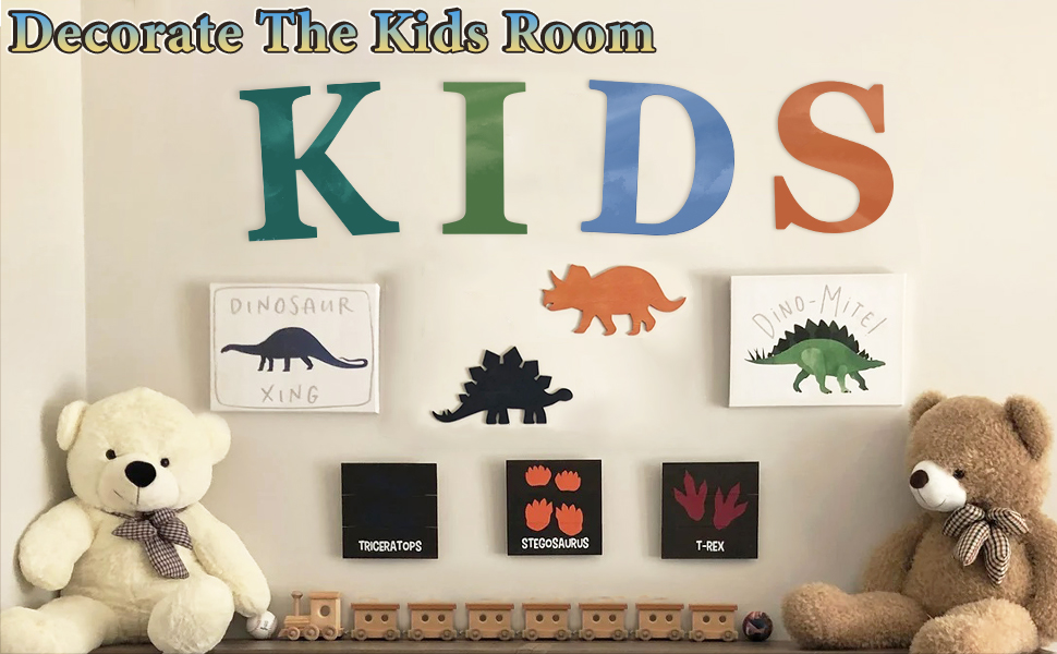 HEKOOLA Large Wooden Letters 12 inch and Small Wooden Letters 6 inch for Crafts Wall