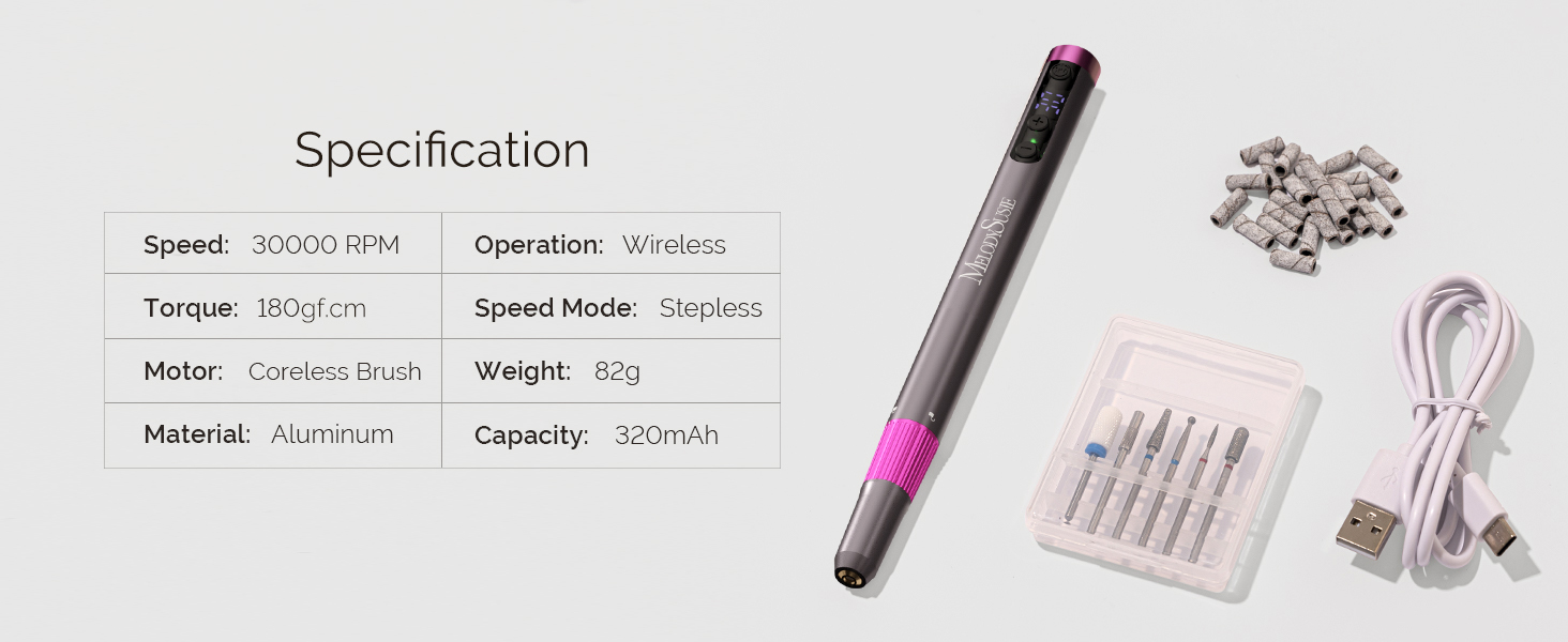 MelodySusie Electric Nail Drill