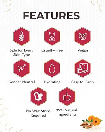 wax in a pan, stripless wax, honeybee wax