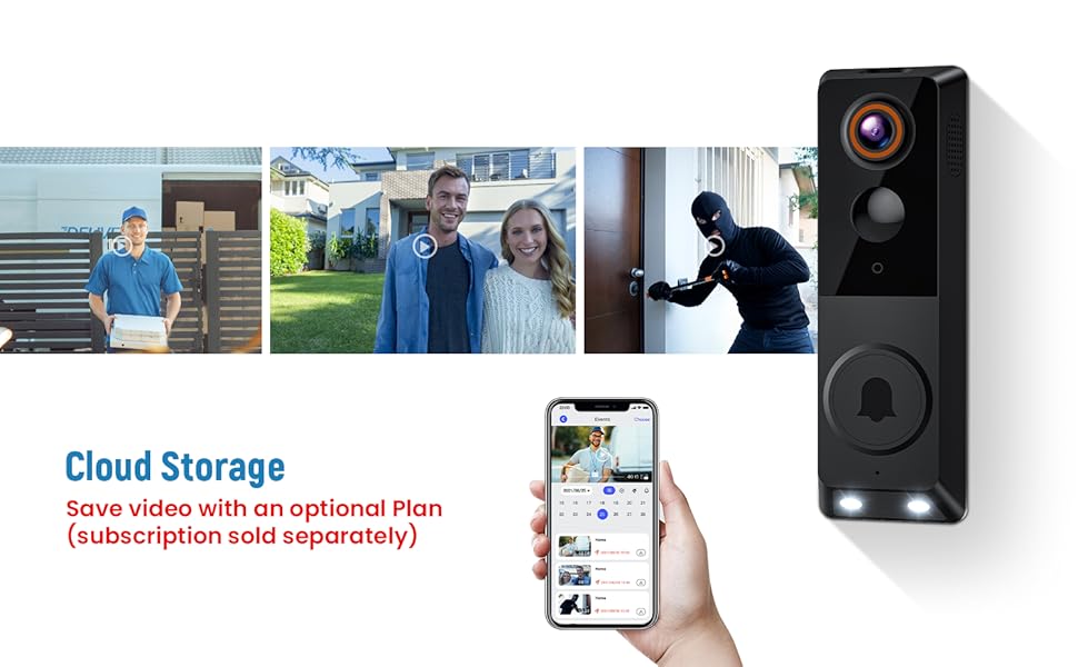 camera doorbell cloud storage