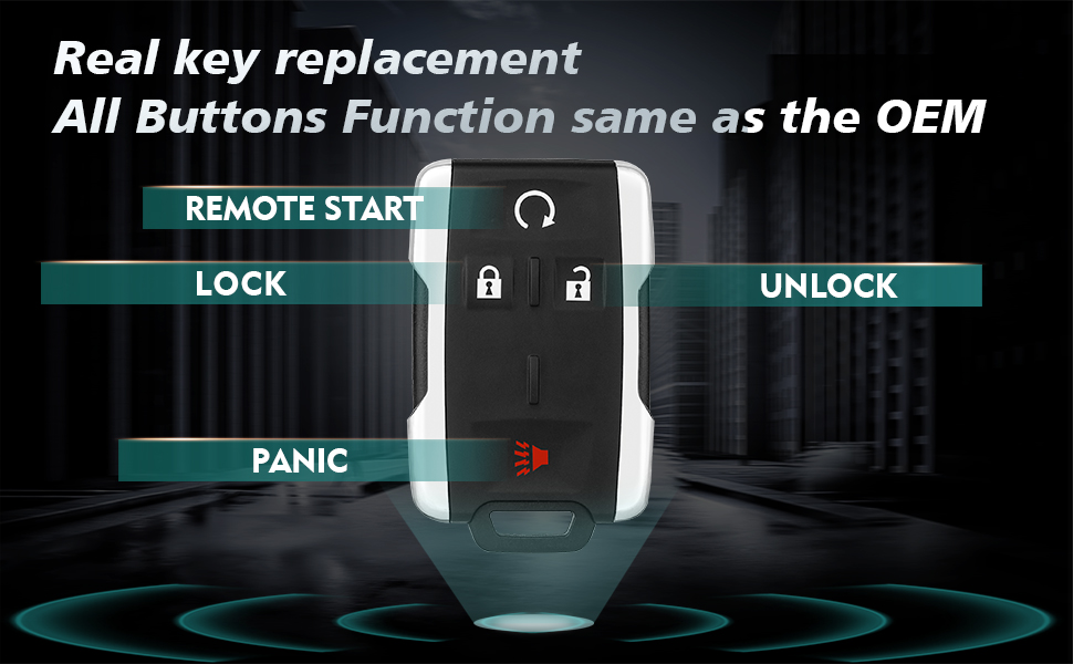 Key Fob Replacement for Chevy Silverado GMC Sierra 1500