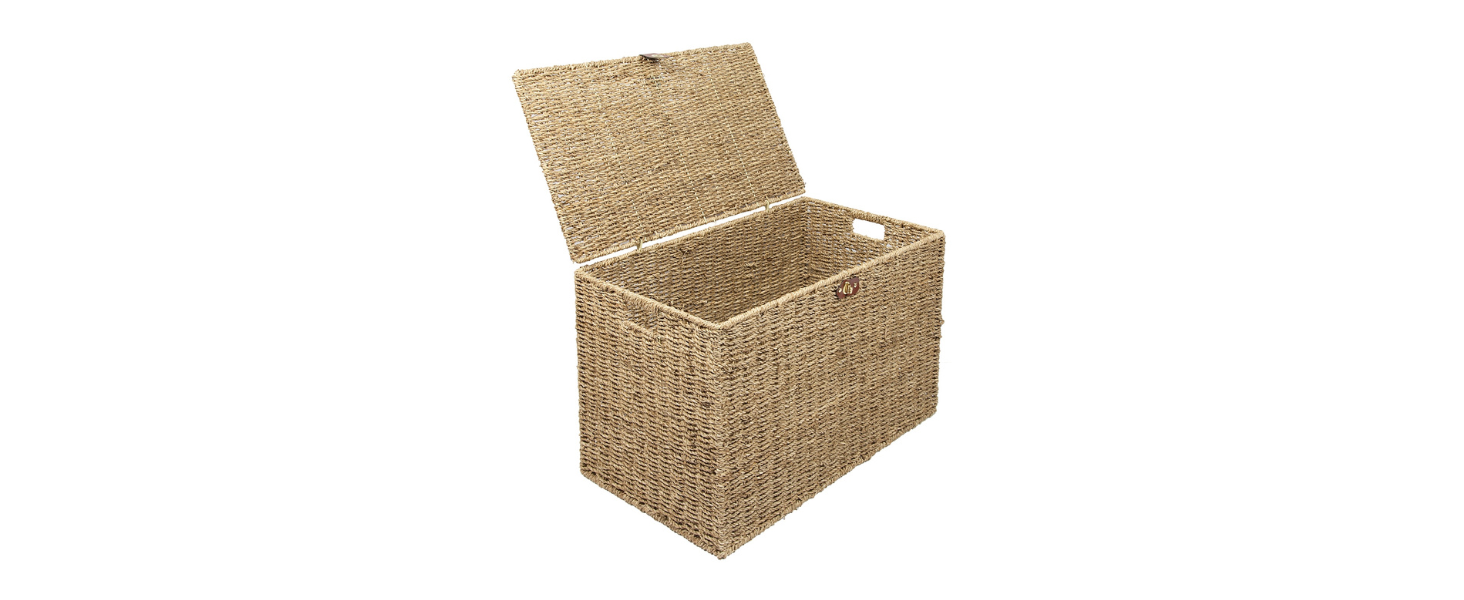 baskets, wicker basket ,basket with lid, storage boxes with lids, woven storage basket