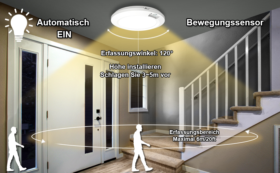 Led Lampe Mit Bewegungsmelder Und Batterie Lidl Bemexred LED Batteriebetriebene Deckenleuchte mit Bewegungsmelder Innen