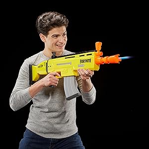 NERF FORTNITE AR-L モーター式ダーツガン Amazon.com: Fortnite AR-L Nerf Elite Dart Blaster