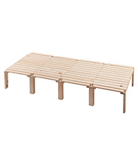 家具の基 4分割すのこベッド 幅120×長さ200×高さ35cm 国産ヒノキ Amazon.co.jp: 家具の里 桧の4分割式 すのこベッド (ひのき / 4