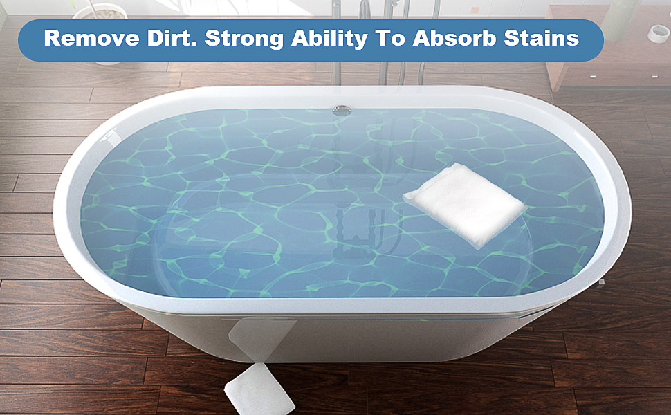 DEEPLITE Hot Tub Scum Absorber, SPA Oil Absorbing