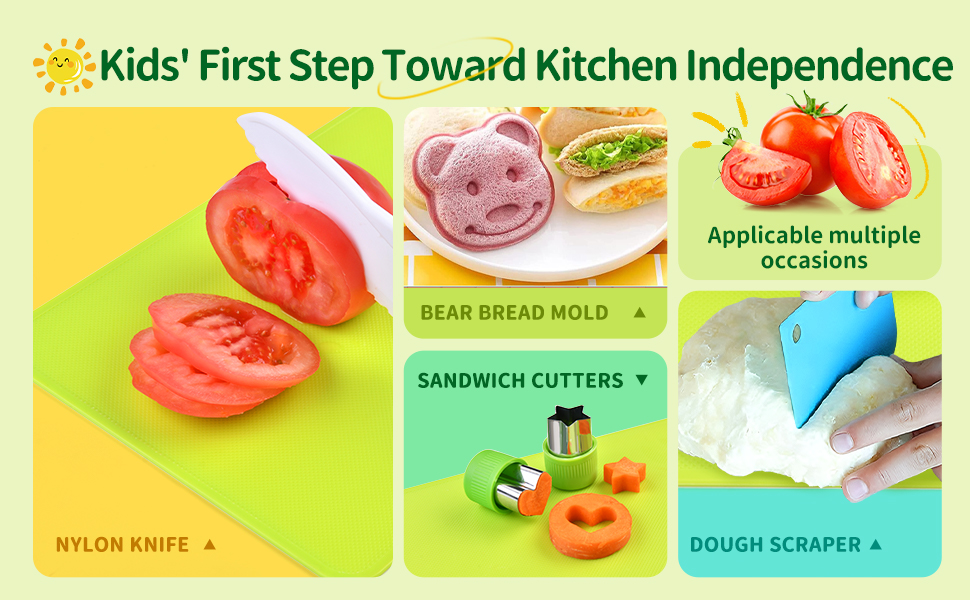 Montessori Kitchen Tool for Toddlers, Wulumu 15Pcs Kids