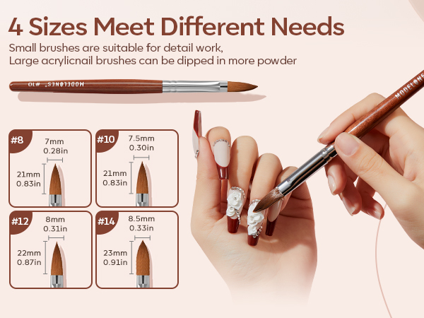 nail brushes siez 14