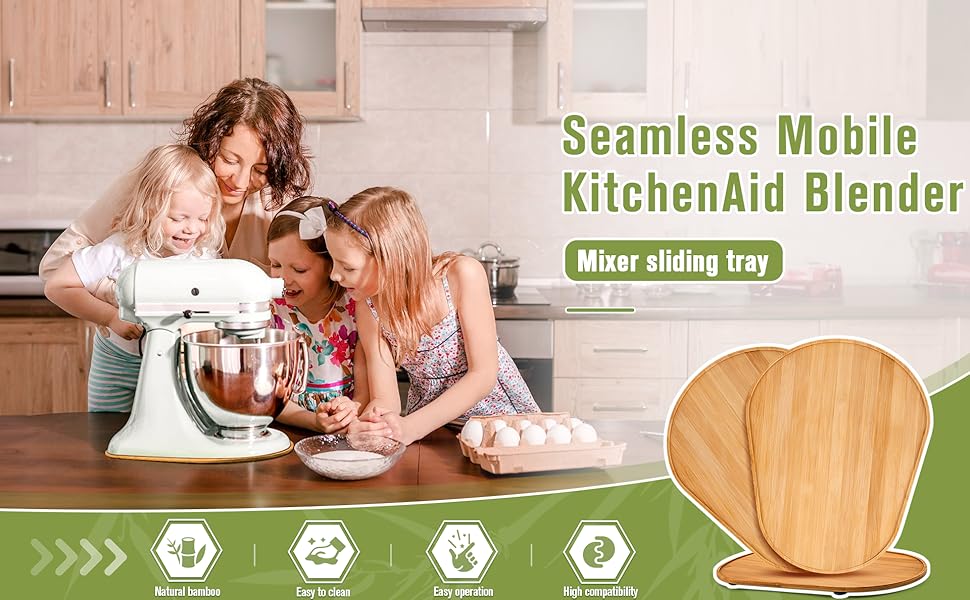 kitchenaid mixer bamboo slider