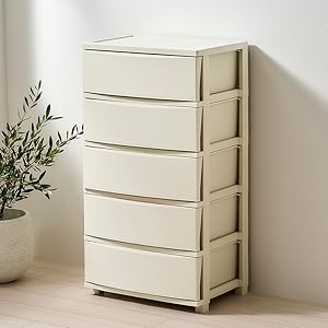 Amazon.co.jp: アイリスオーヤマ 収納 チェスト 幅53㎝ 5段 新