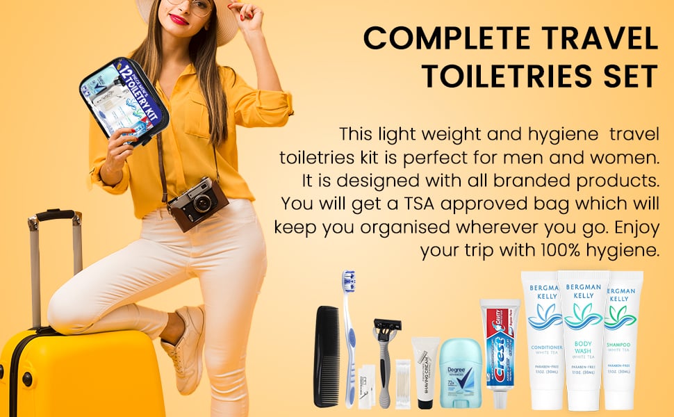 Travel size toiletries for men