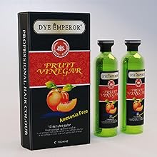 Dye Emperor Black Fruit Vinegar Hair Dye for Men, Women, Natural Ammonia Free Color Dye (Black)