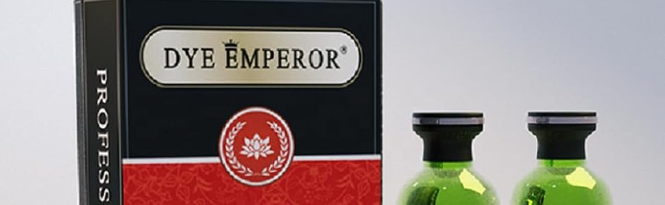 Dye Emperor Black Fruit Vinegar Hair Dye for Men, Women, Natural Ammonia Free Color Dye (Black)