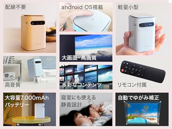 Amazon.co.jp: NEOCRASY プロジェクター 小型 Luxmia 【2025年