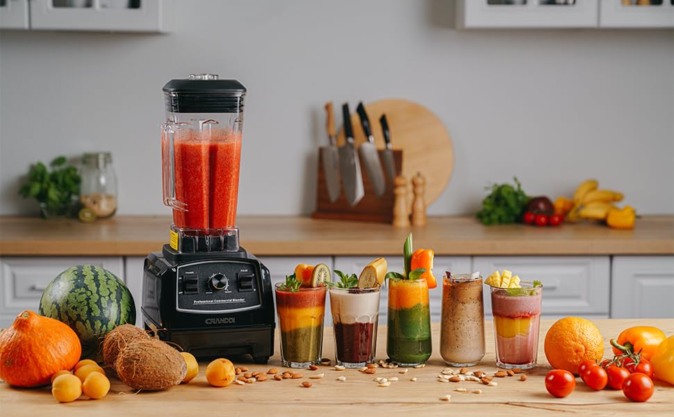 CRANDDI Professional Blender, 1500 Watt Powerful Commercial