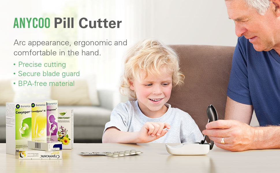Pill Cutter, Pill Cutter Splitter for Small and Tiny Pills