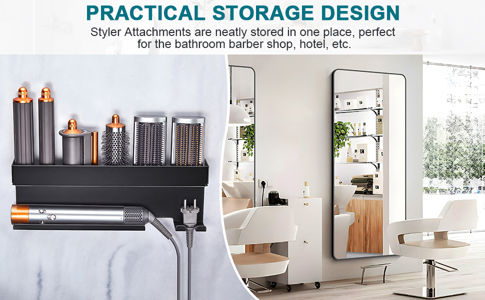 Hair Tool Organizer Wall Mount