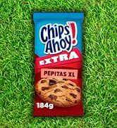 Chips hoje! XL Extra pipas bolachas bolachas bolachas americanas com pepitas extra grandes de chocolate 184 g