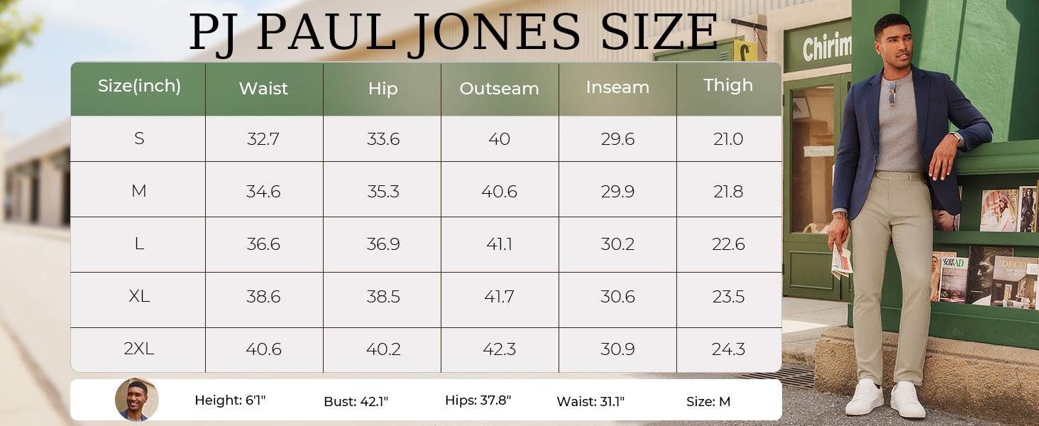 Mens Caual Pants Tapered Work Dress Pant Casual Slacks Trousers