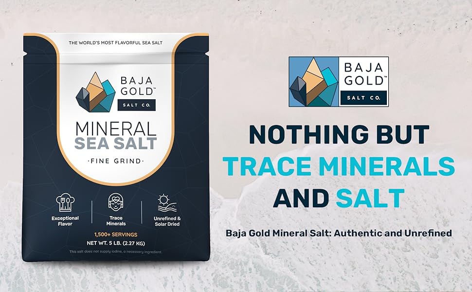 baja gold mineral sea salt baha gold sea salt baha gold salt unrefined pure crystals organic