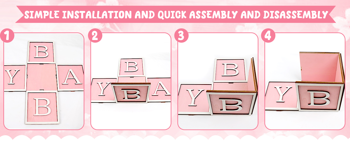 4 Set Baby Shower Centerpieces for Tables