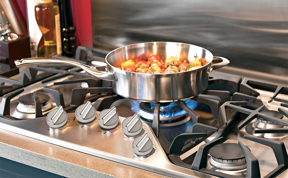 5 Pack W10594481 Stainless Steel Gas Stove Knobs for