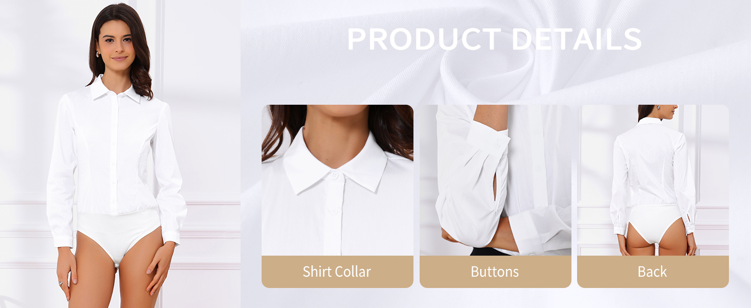 blouse bodysuit for women work office business casual