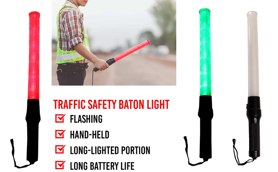 LADWA NonRechargeable Baton For Outdoor Safety Traffic Signal Warning