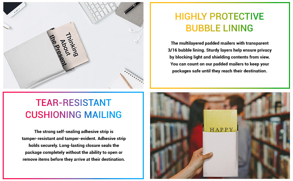 ABC Bubble Wrap Envelopes Self Sealing Mailing Envelopes Fall Bubble Mailers Designer Bubble Mailers