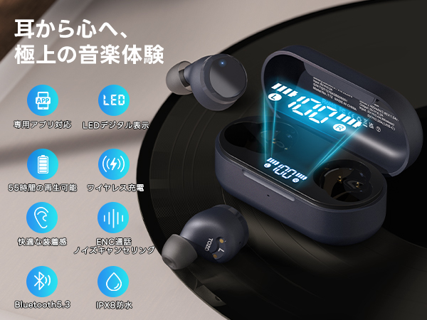 T12 ワイヤレスイヤホン ステレオサウンド Amazon.co.jp: TOZO Tones Dots（T12） ワイヤレスイヤホン 2025