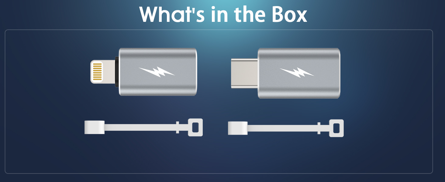TechMatte [USB C to Lightning&[Lightning to USB C] Adapter, Compatible
