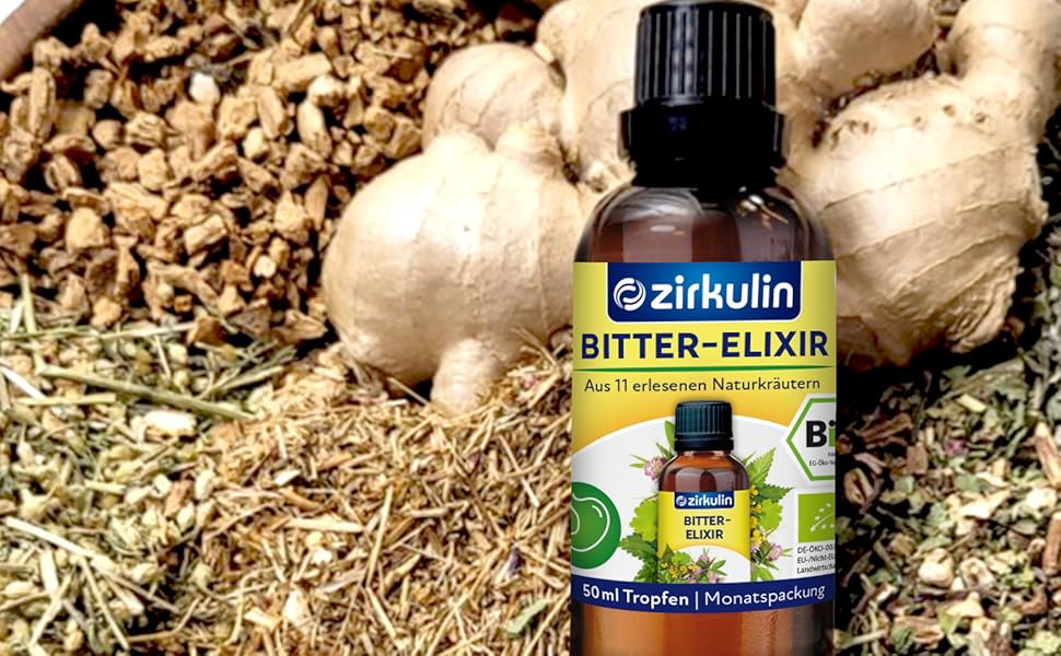 Zirkulin Bitter Elixir Organic Bitter Drops 50 ml Bitter Substances