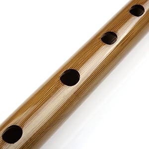 Amazon.com: 日本Shinobue 長笛7/8 Hon 手工竹笛樂器(7Hon 紅線