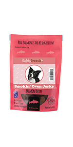 Border Collie Salmon Recipe Jerky Dog Treats 