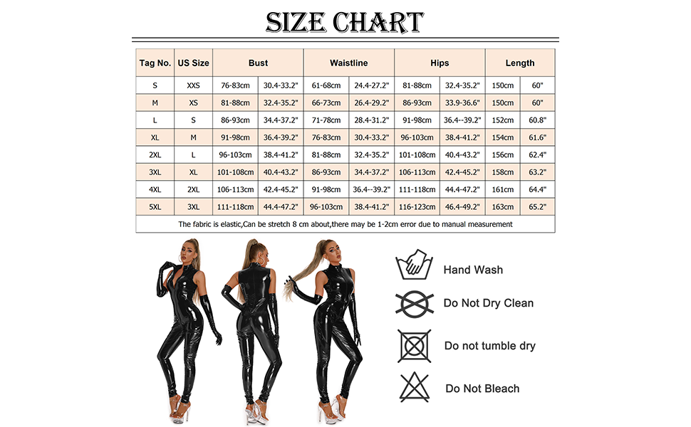 Leder Latex Catsuits Leggings für Damen