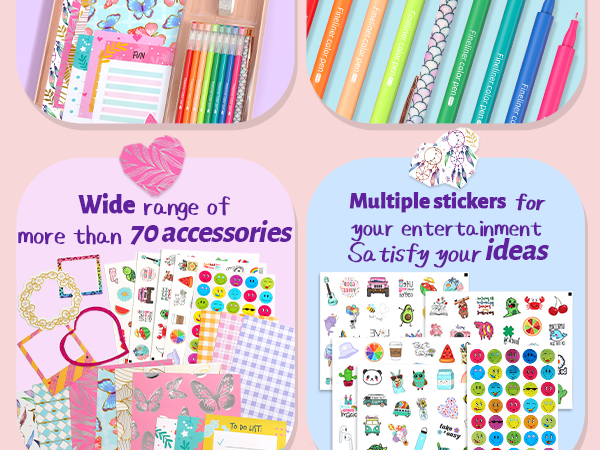 Amazon.com: 2-Pack DIY Journal Kit for Girls Ages 8-14 Year