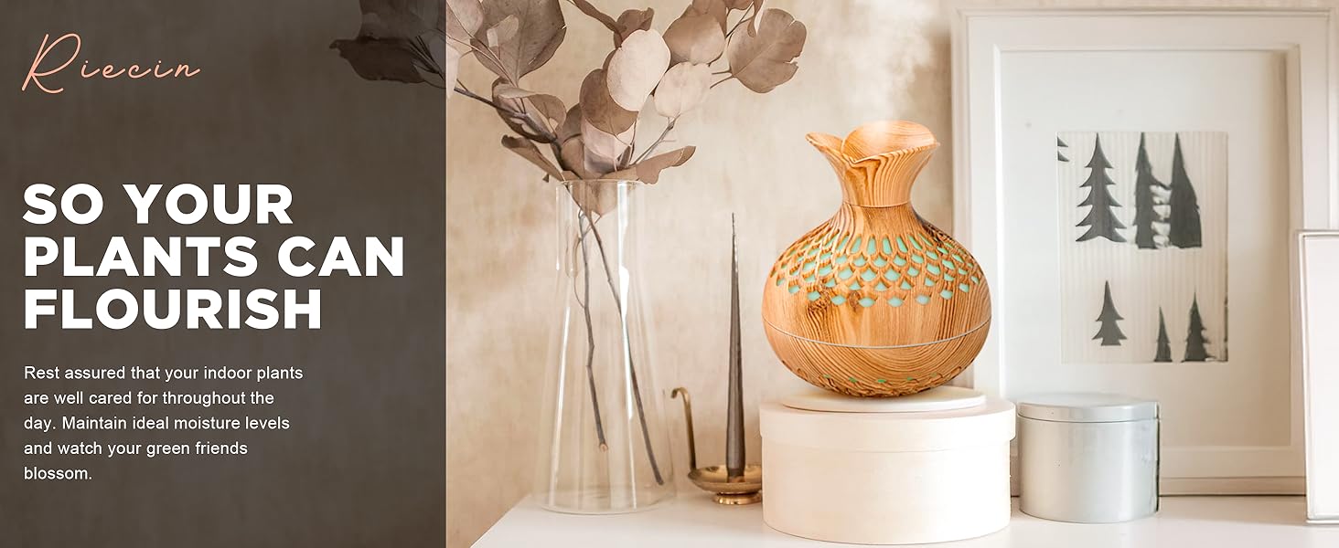 small wood vase humidifier